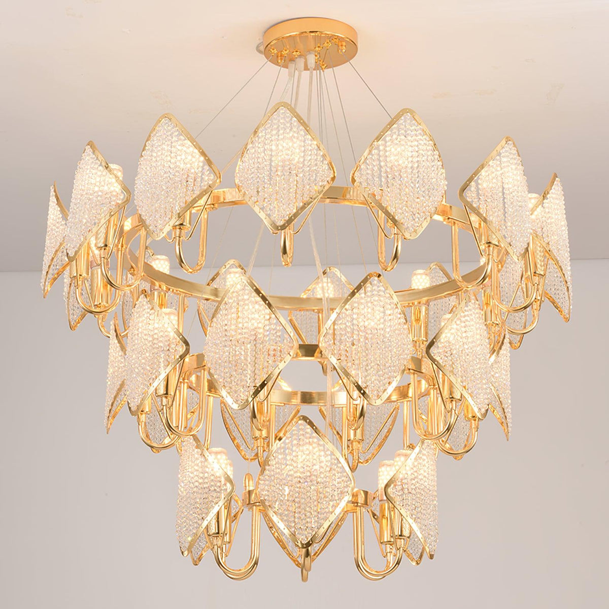 Lustre Clémentine en cristal et fer – vue 30