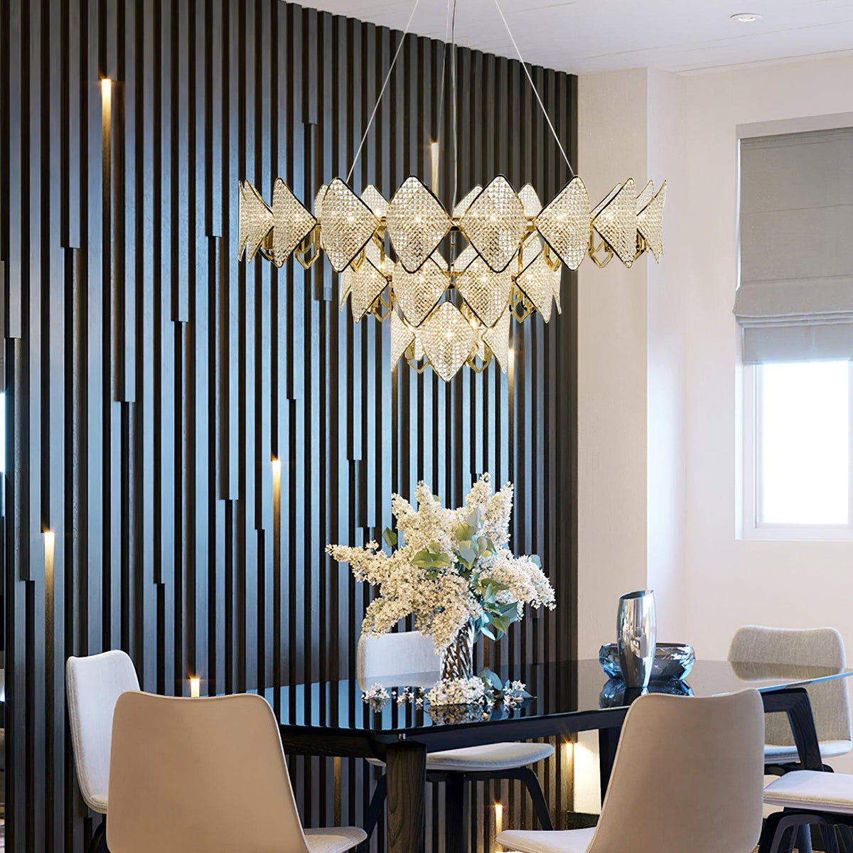 Lustre Clémentine en cristal et fer – vue 31