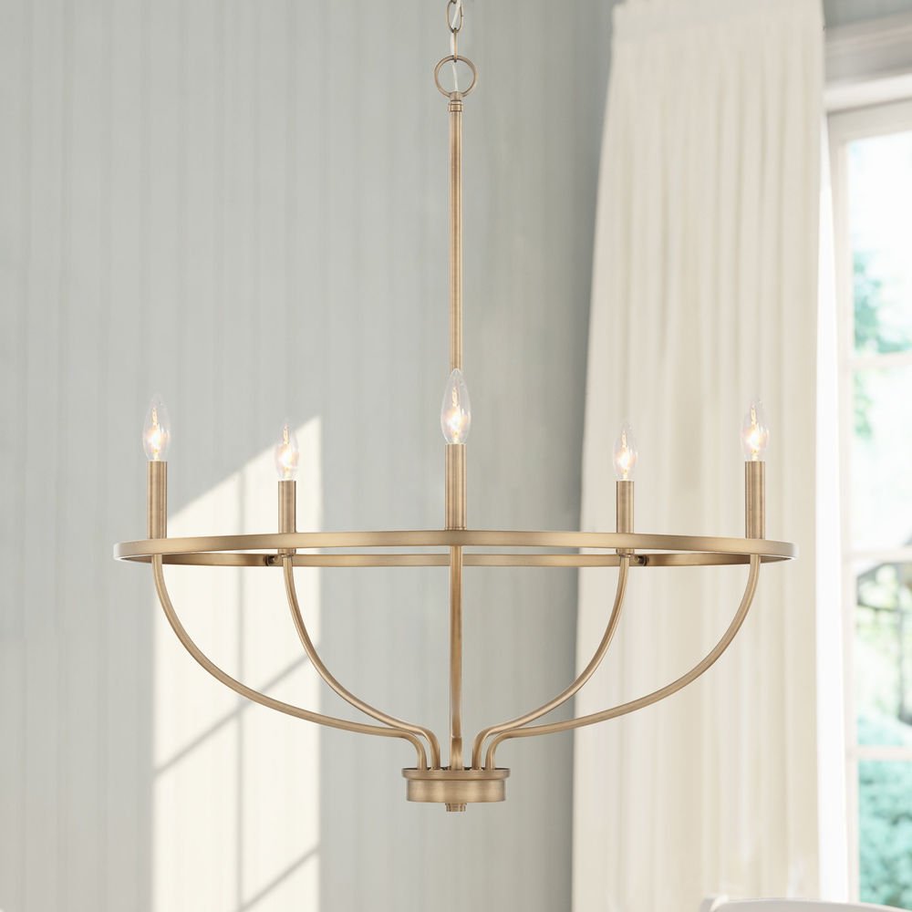 Lustre Diane en laiton – vue 10