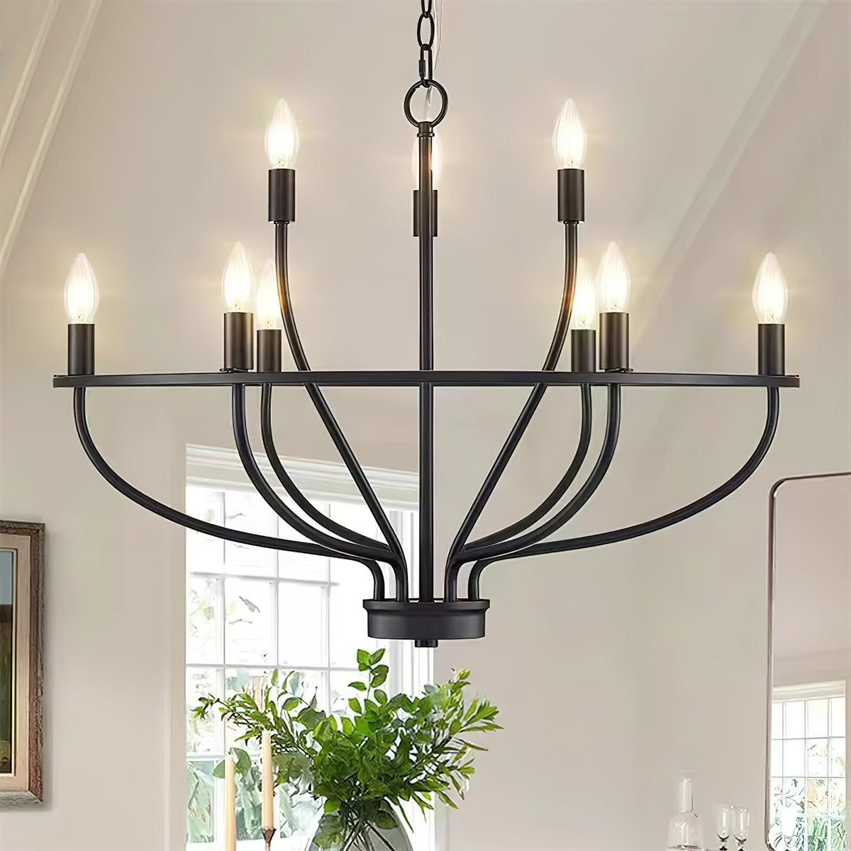 Lustre Diane en laiton – vue 8