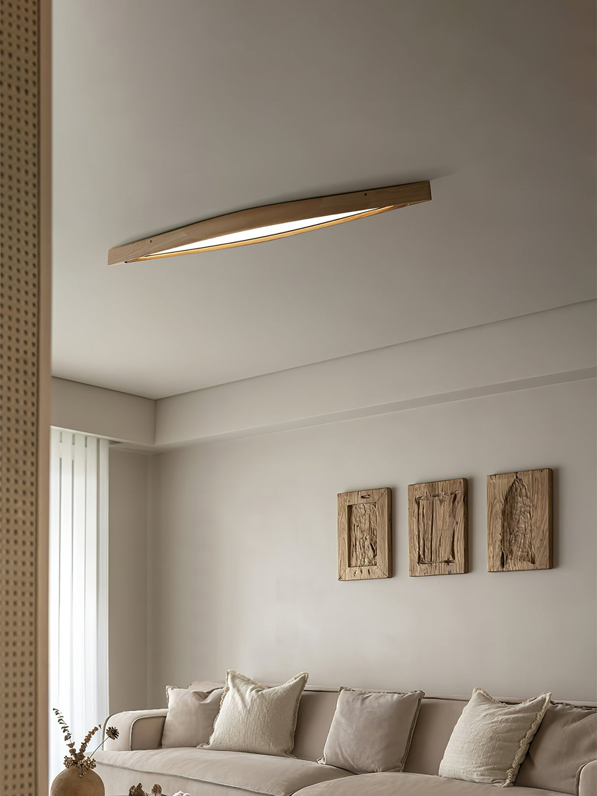 Plafonnier Chaloupe en bois et métal – vue 20