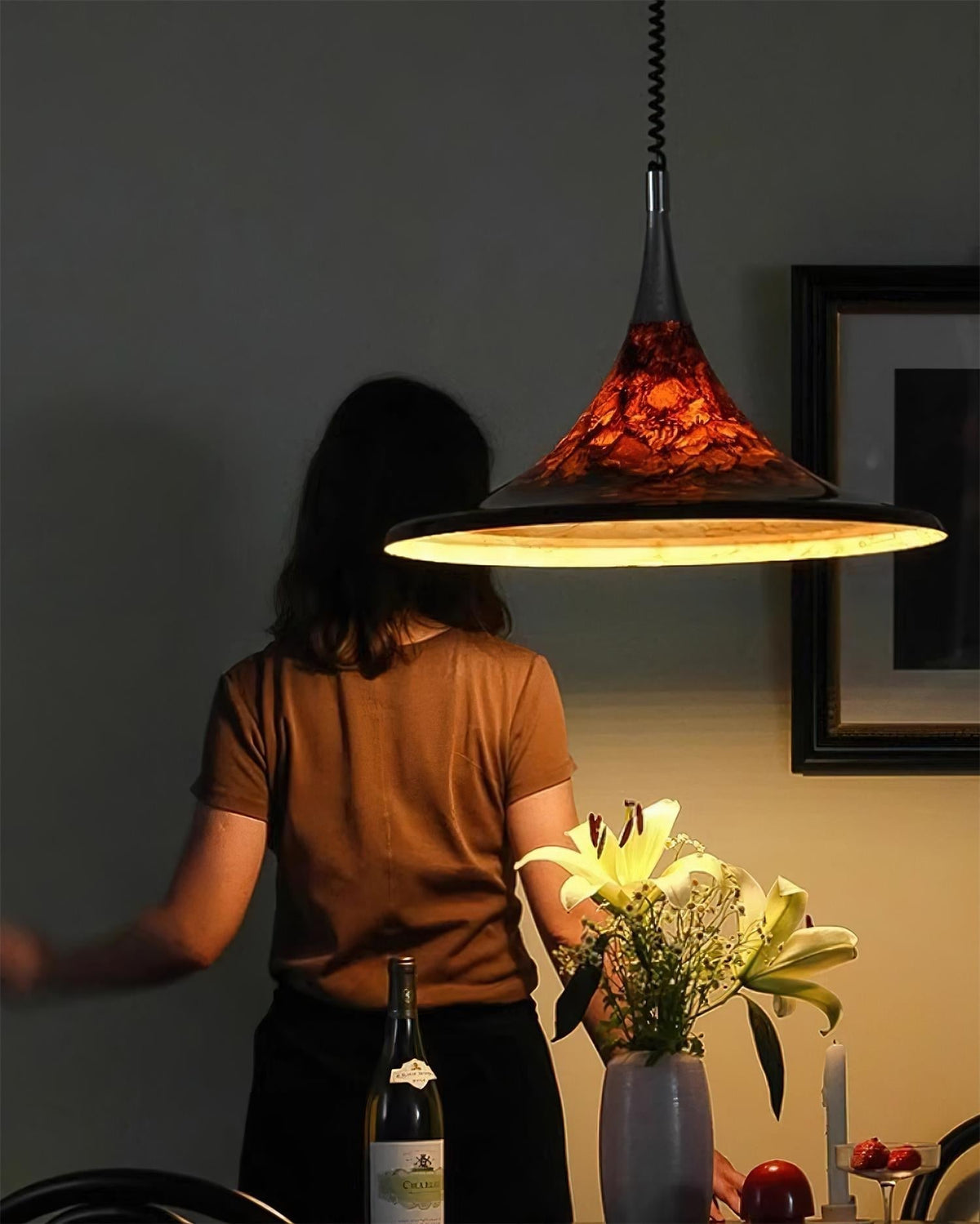 Suspension Bergamote en métal – vue 14