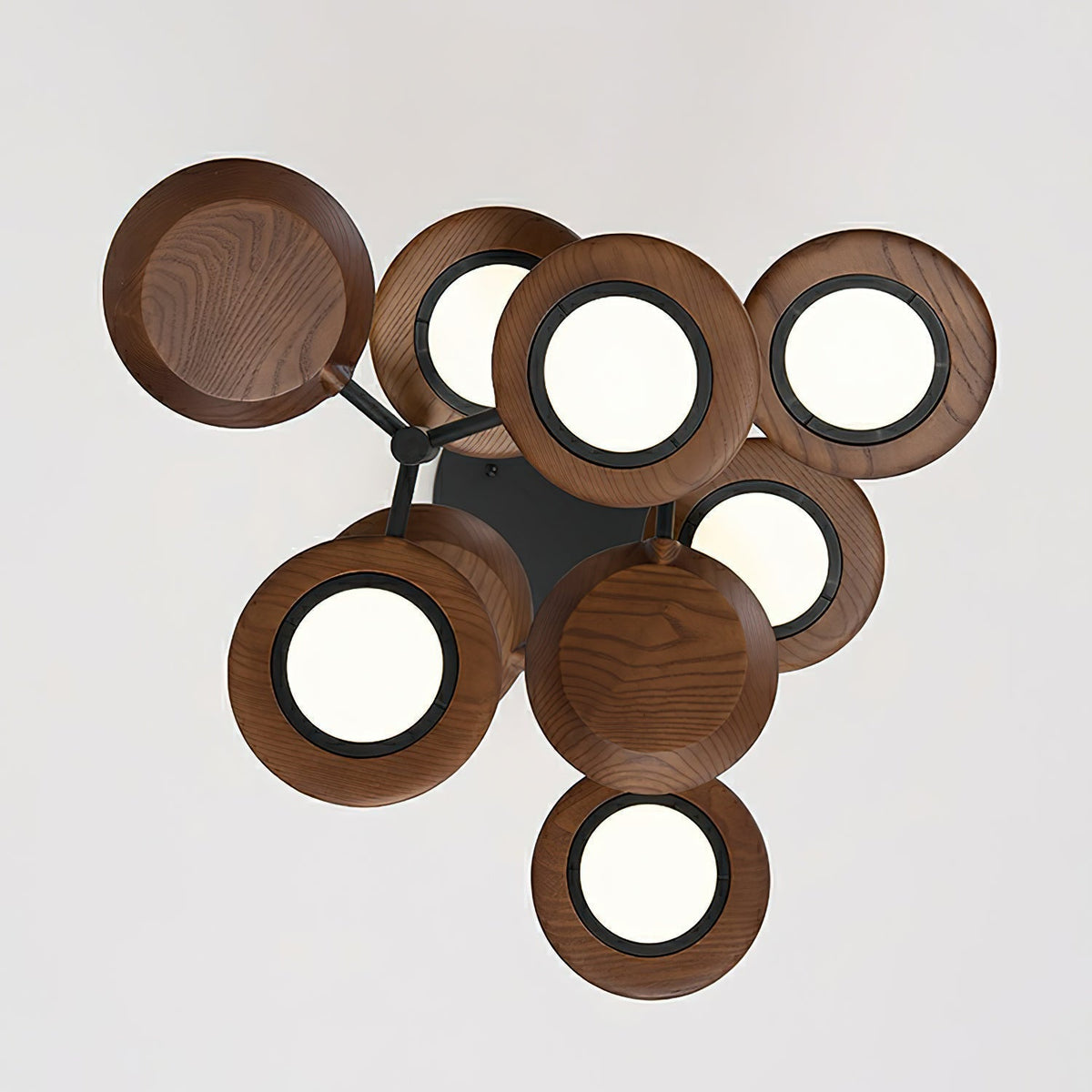 Lustre Sorbier en bois et métal – vue 8