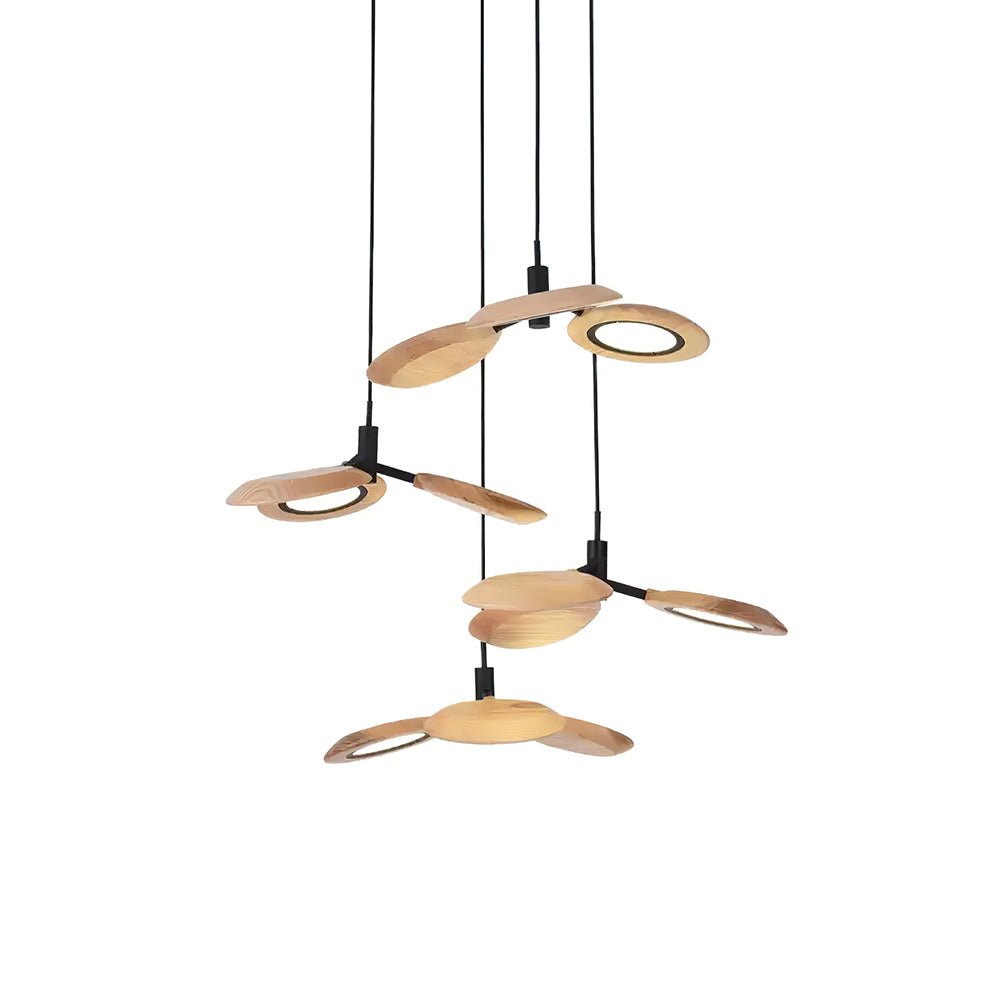 Lustre Sorbier en bois et métal – vue 25