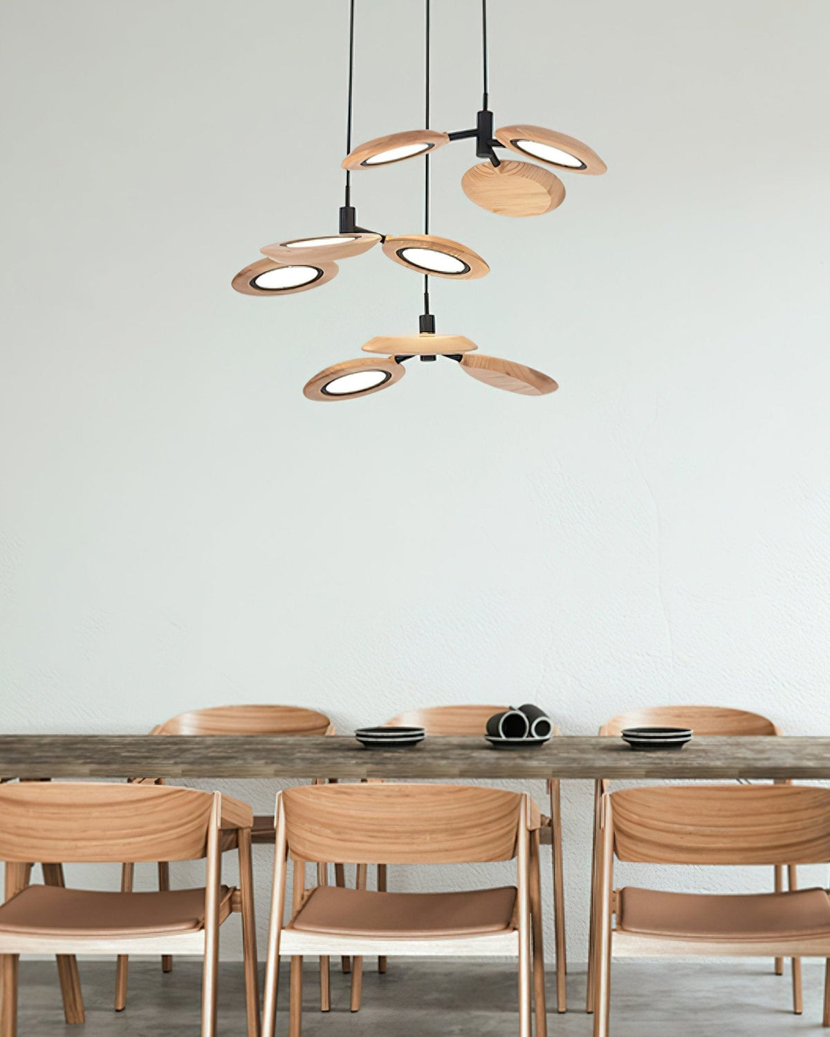 Lustre Sorbier en bois et métal – vue 22