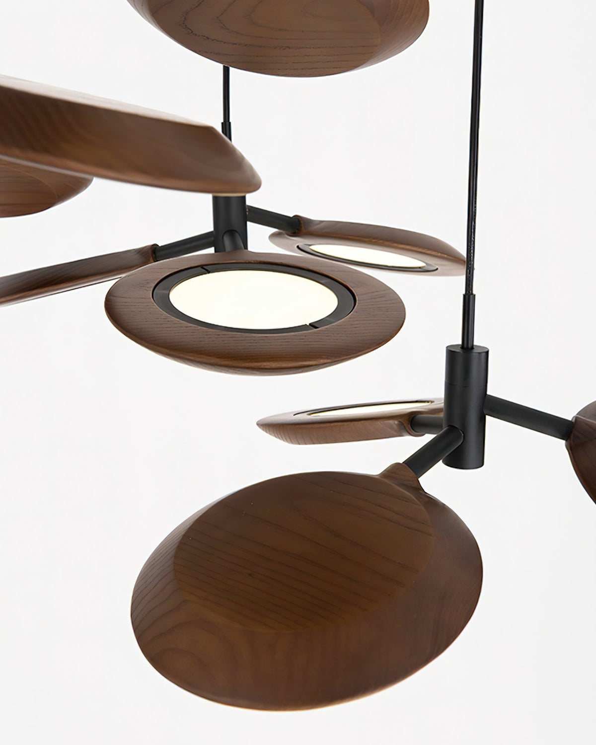 Lustre Sorbier en bois et métal – vue 6