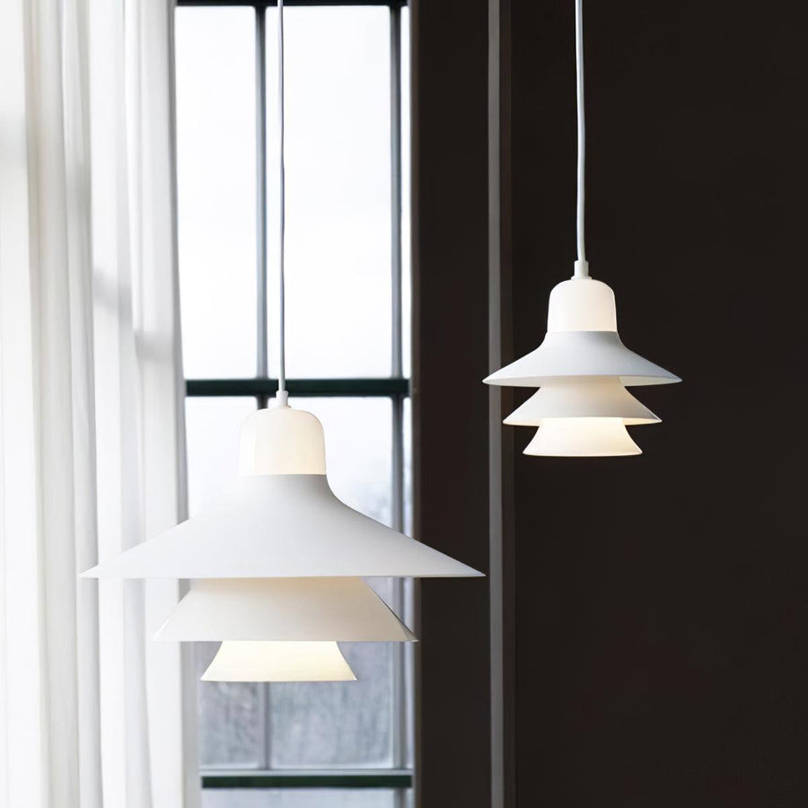 Suspension Éléonore en aluminium et verre – vue 4