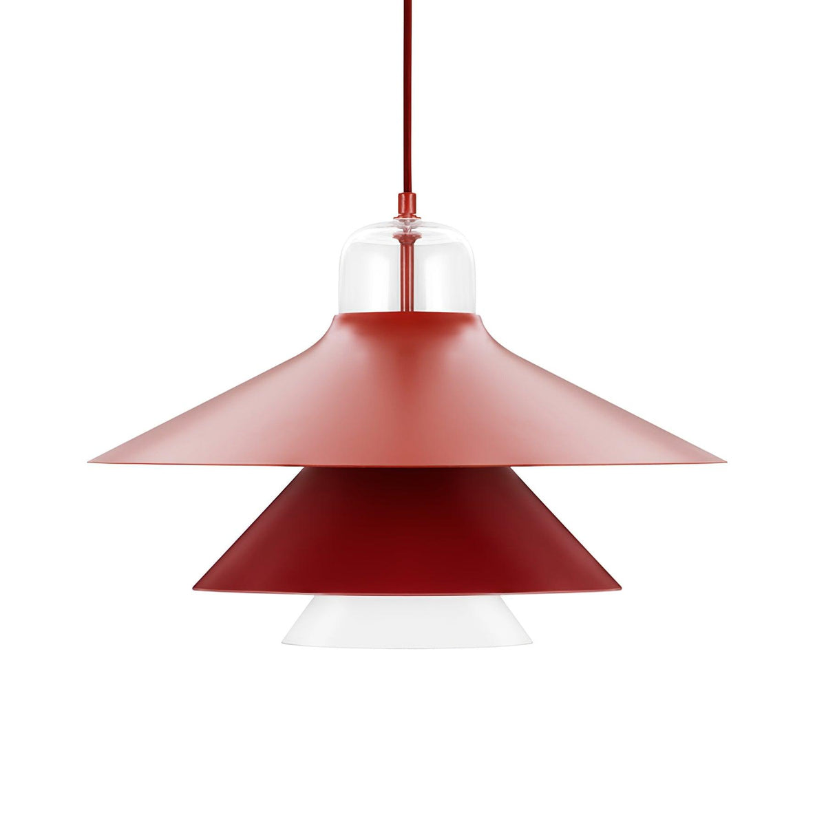 Suspension Éléonore en aluminium et verre – vue 18