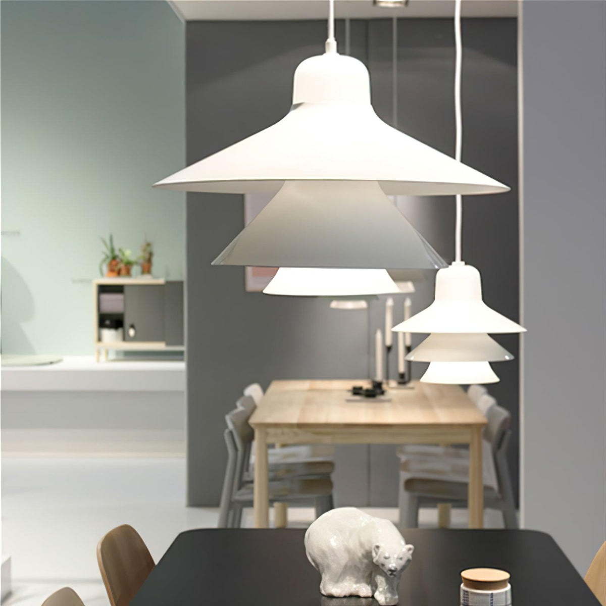 Suspension Éléonore en aluminium et verre – vue 33