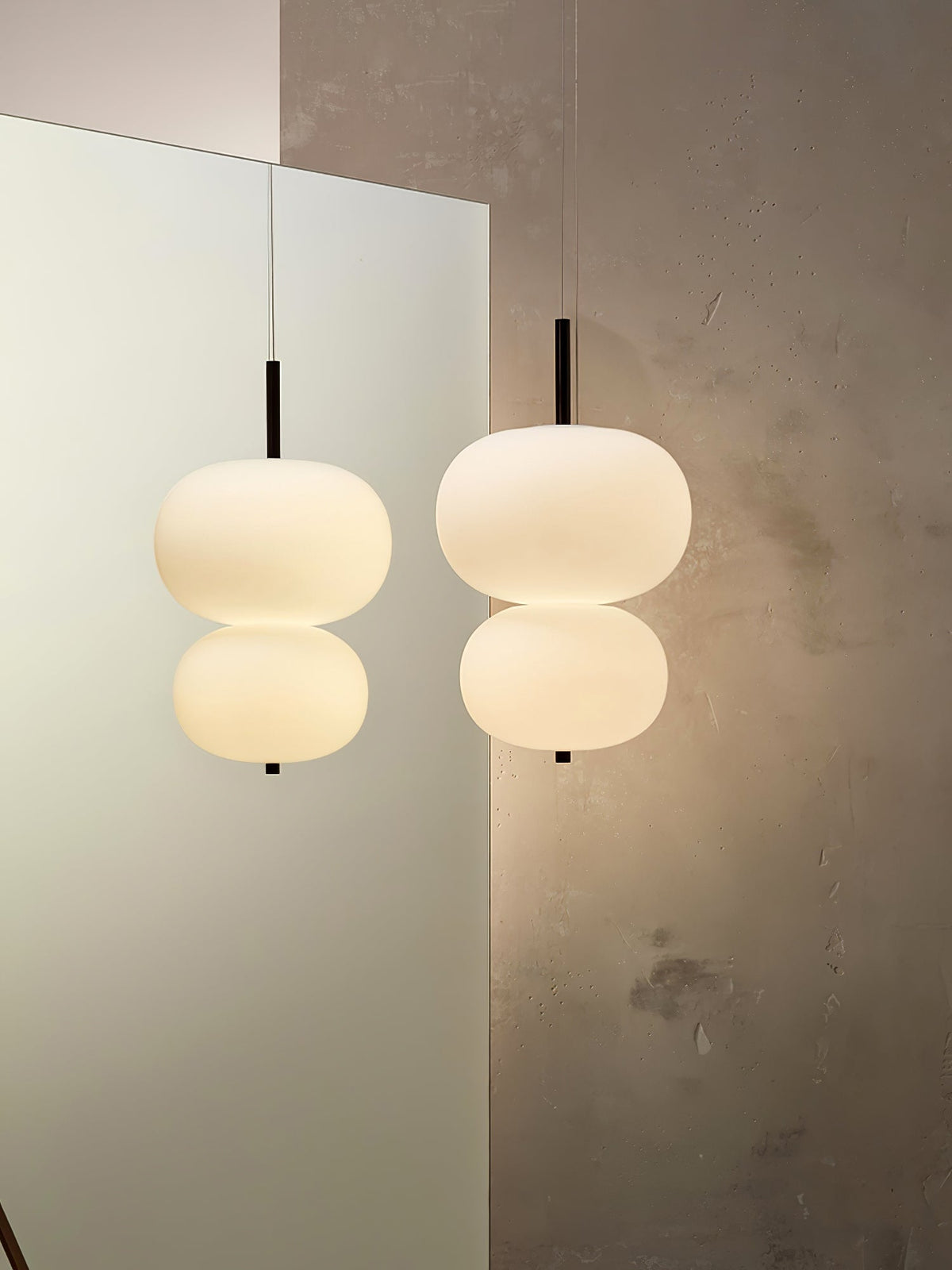Suspension Ségur en verre et bois – vue 68