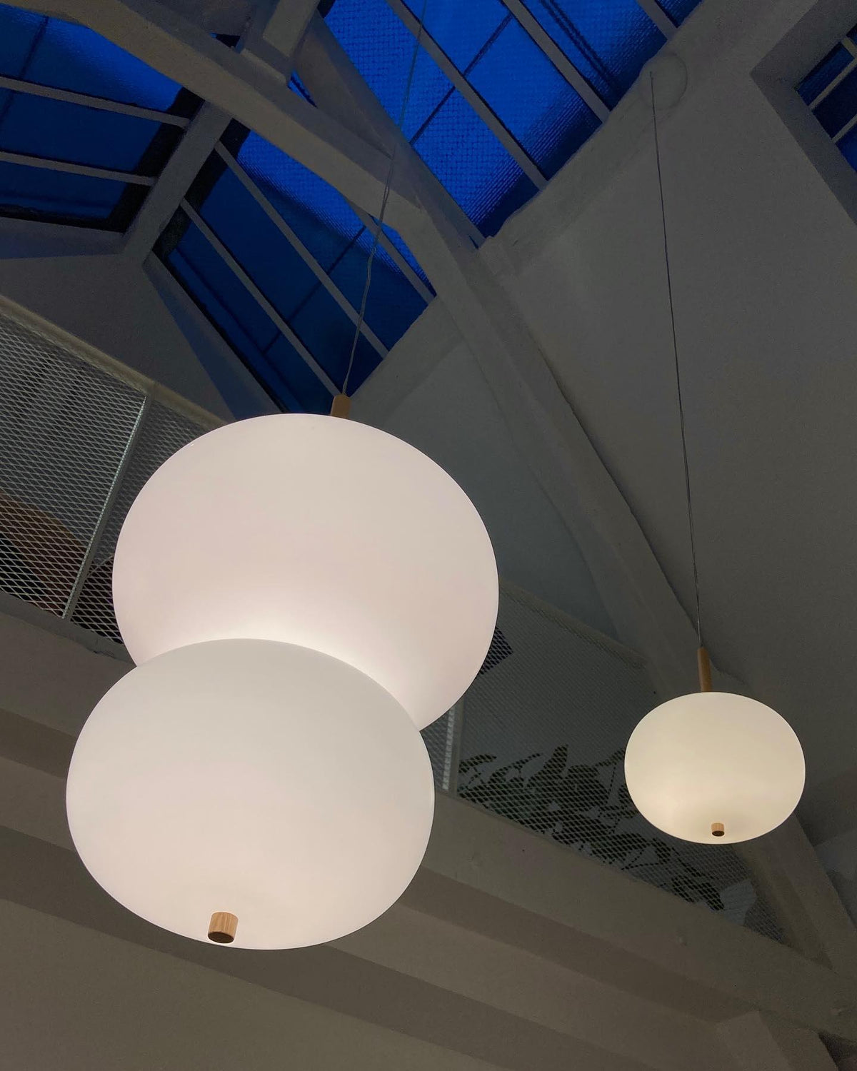 Suspension Ségur en verre et bois – vue 42