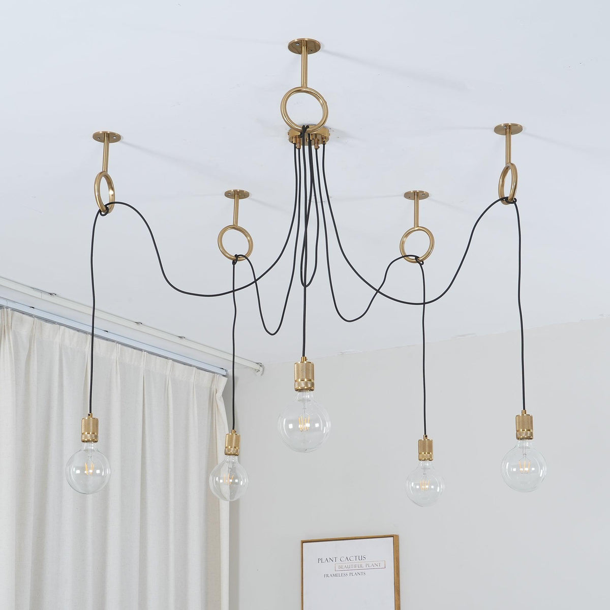 Lustre Amaryllis en métal – vue 16