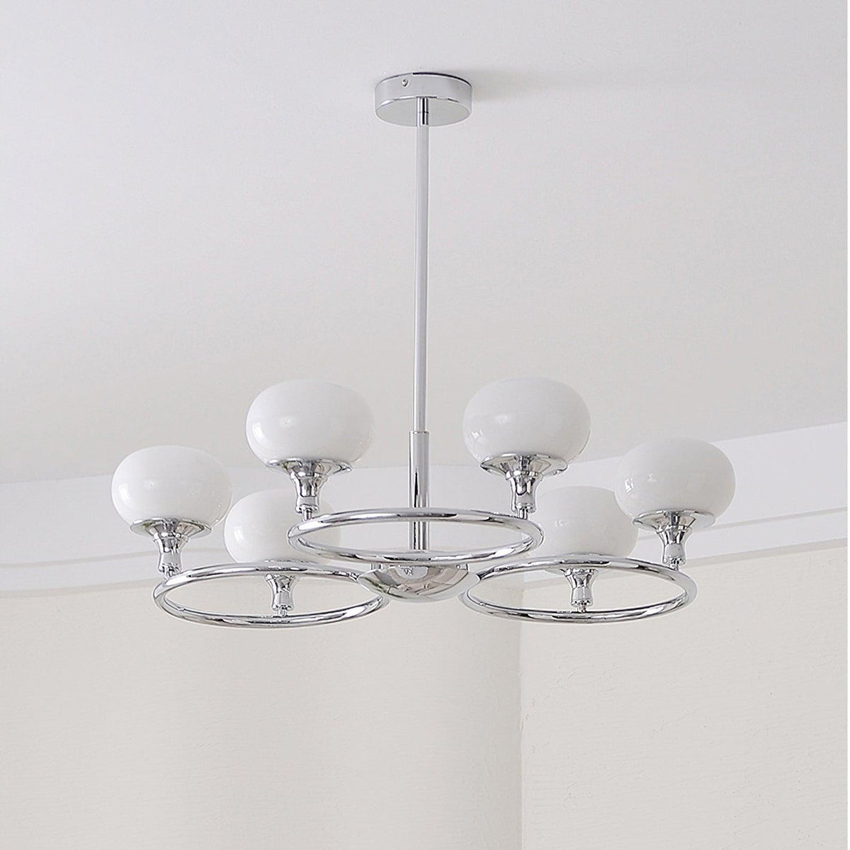 Lustre Rhapsodie en verre et métal – vue 8