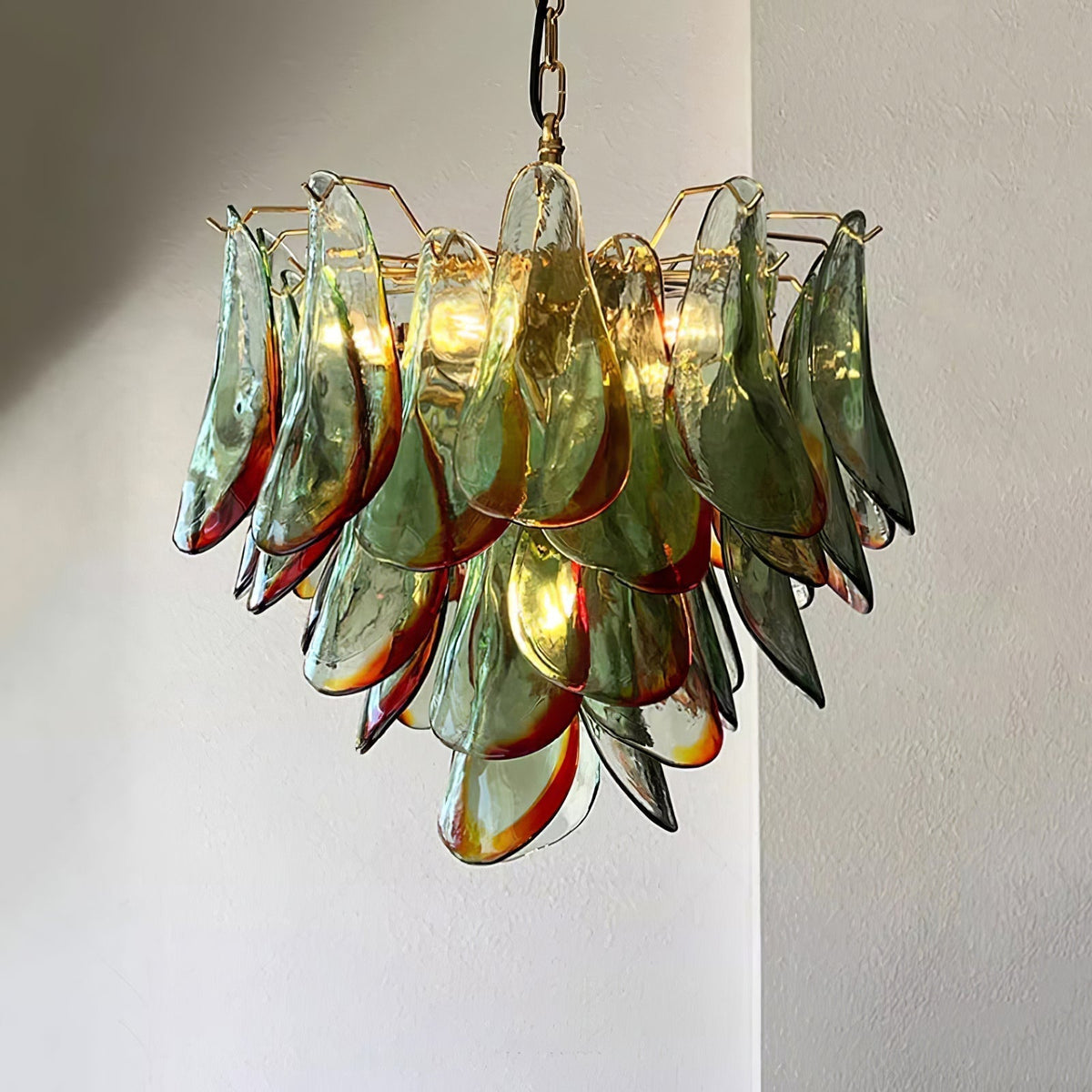 Lustre Falaise en verre et métal – vue 38