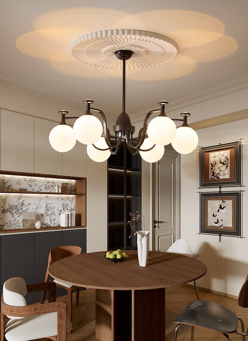 Lustre Guirlande en verre et métal – vue 25