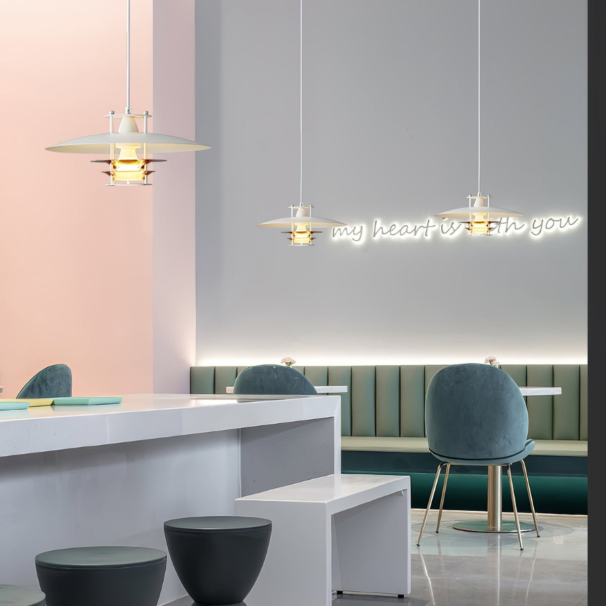 Suspension Cyclamen en aluminium – vue 47