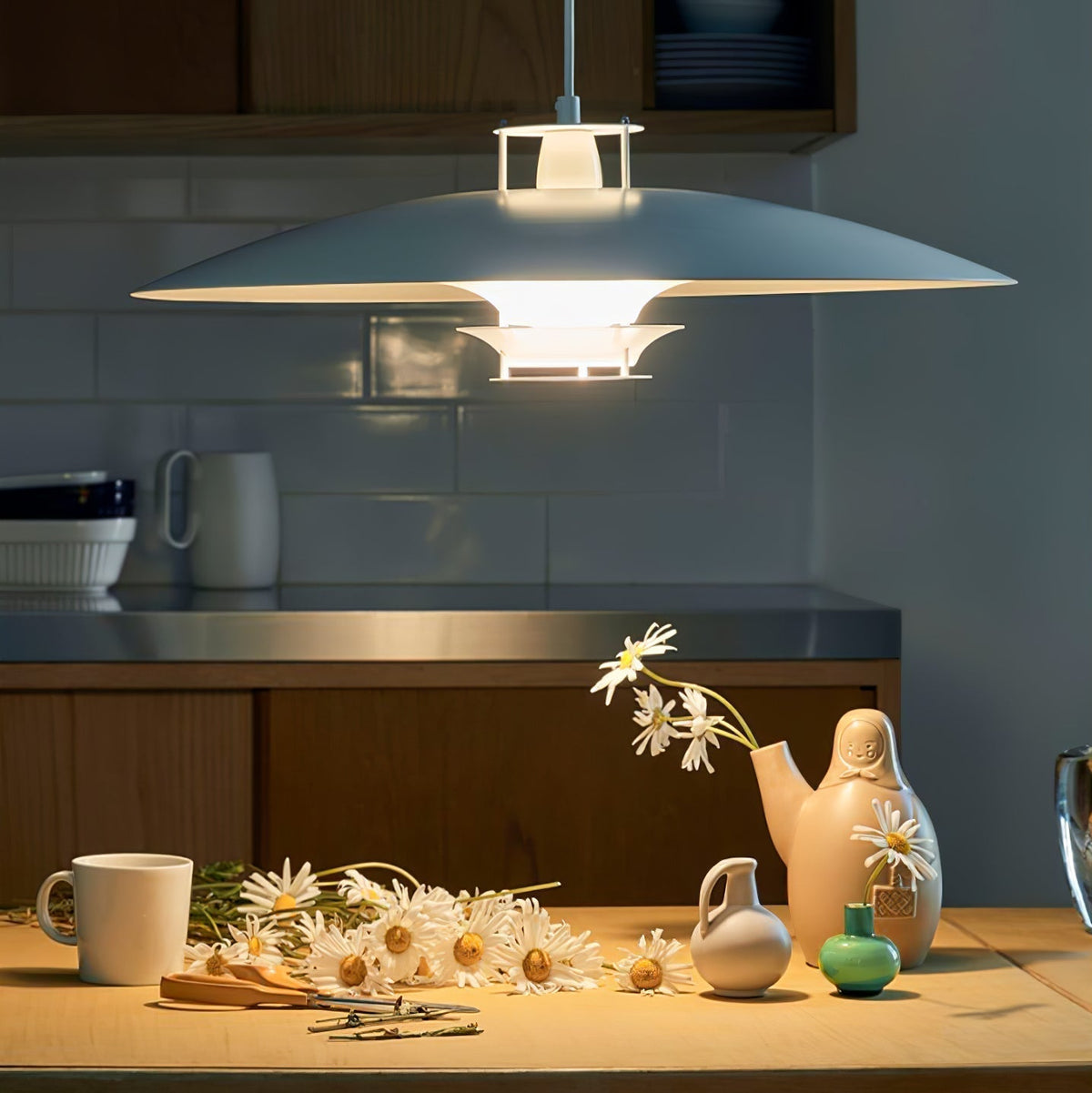 Suspension Cyclamen en aluminium – vue 60