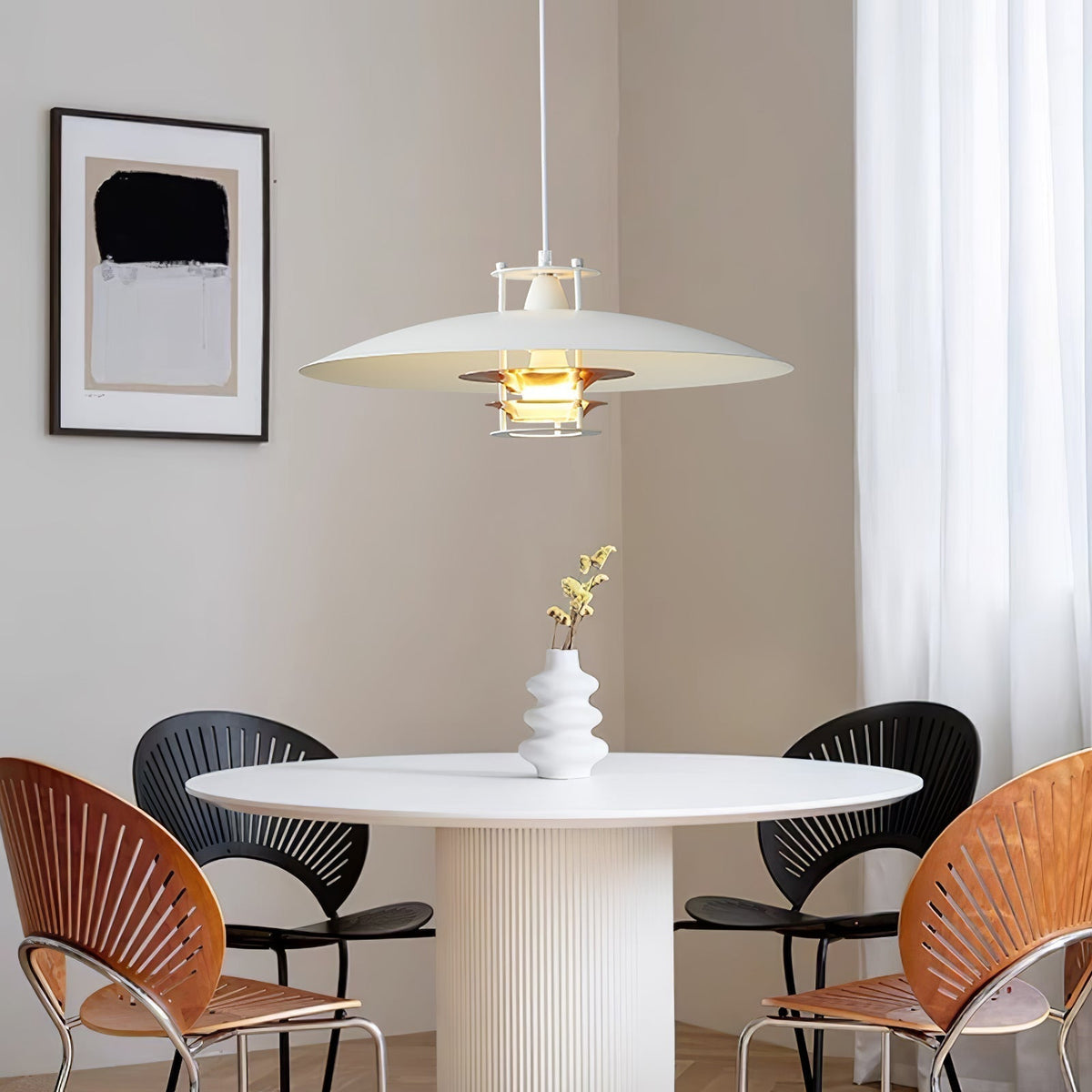 Suspension Cyclamen en aluminium – vue 52