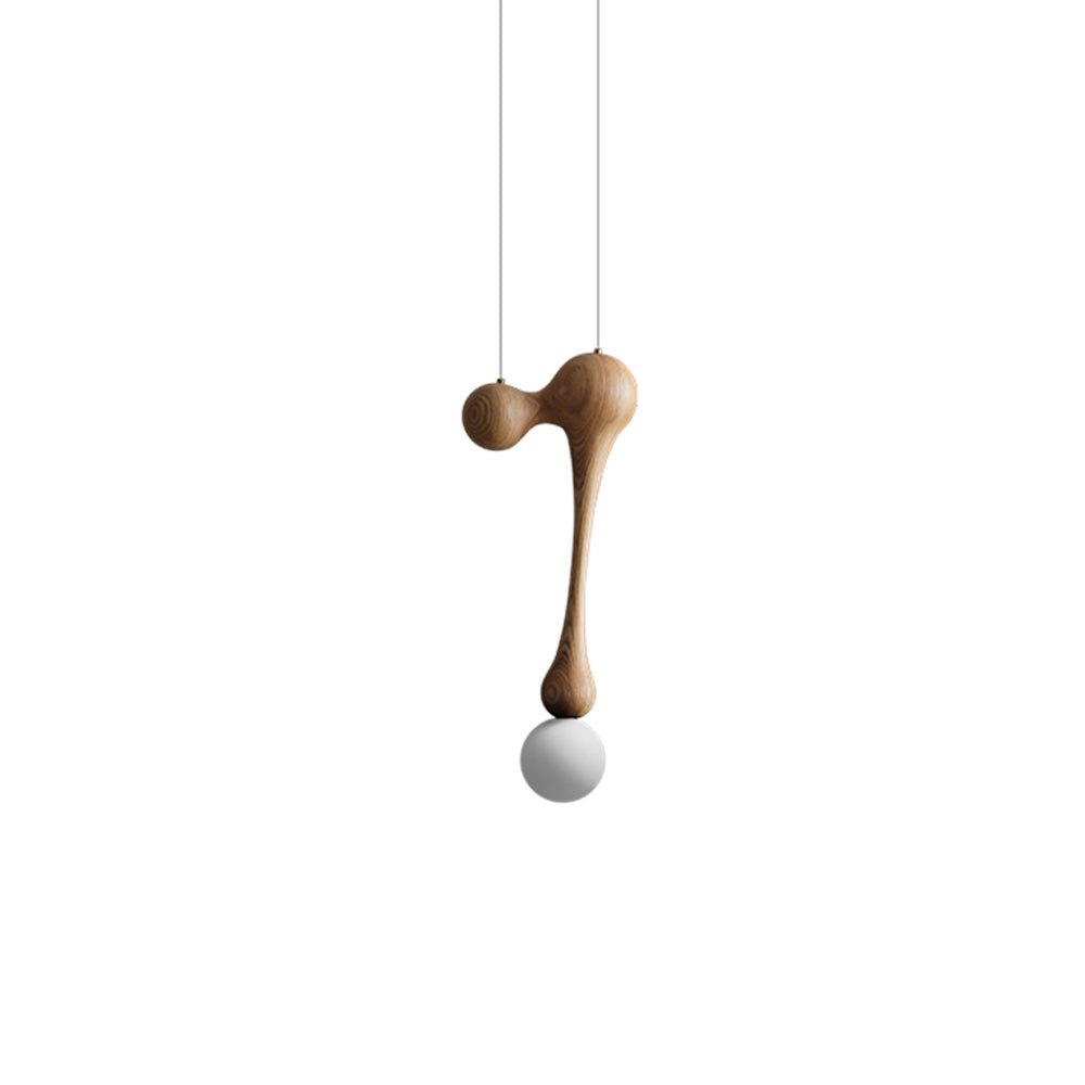 Suspension Mercure en bois et verre – vue 41