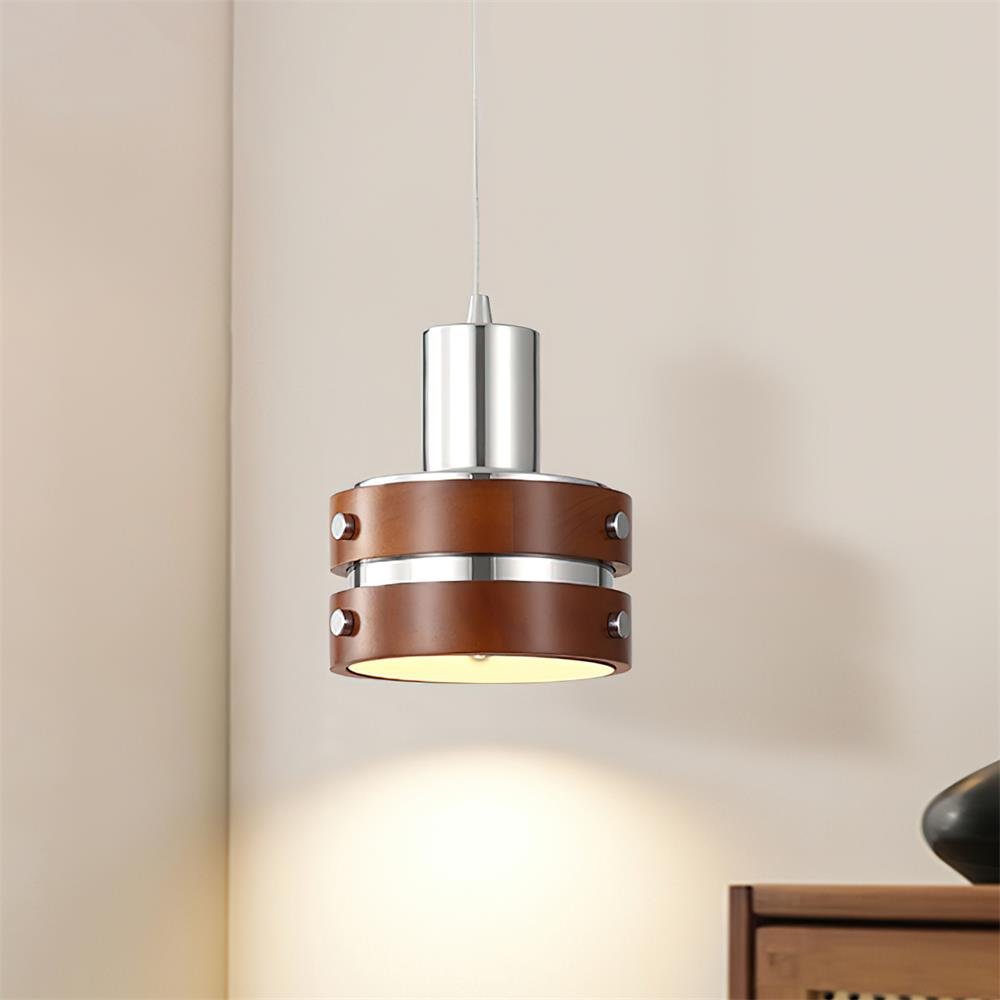 Suspension Volière en noyer et métal – vue 42