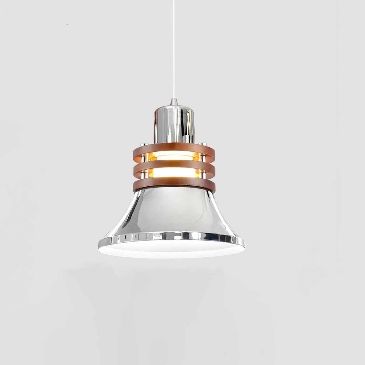 Suspension Volière en noyer et métal – vue 35