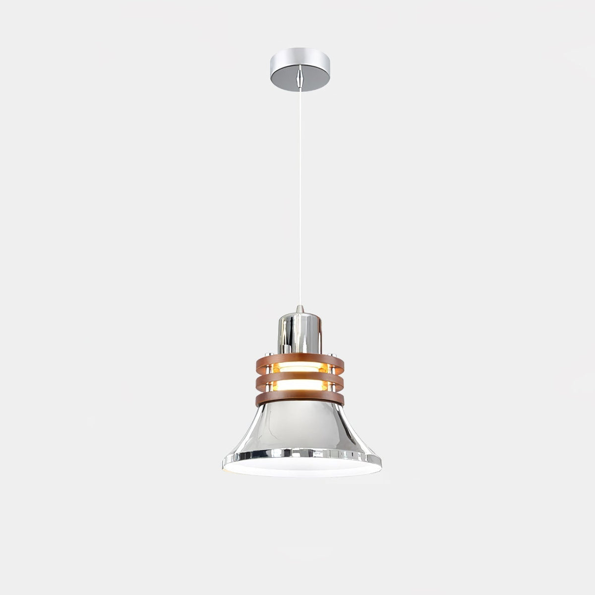 Suspension Volière en noyer et métal – vue 32