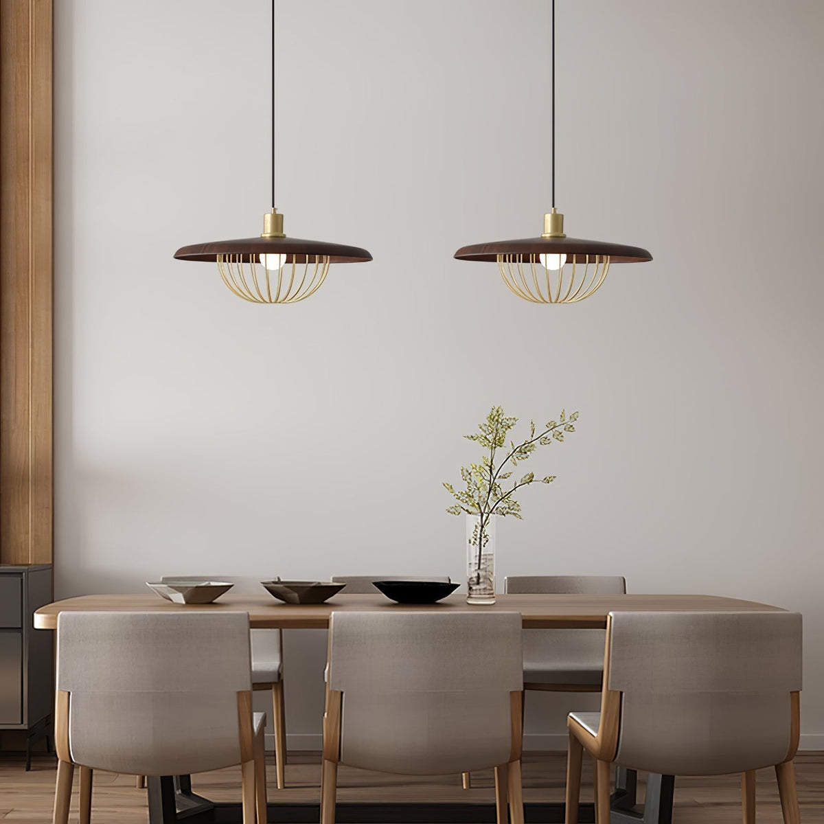 Suspension Allegro en bois et fer – vue 4