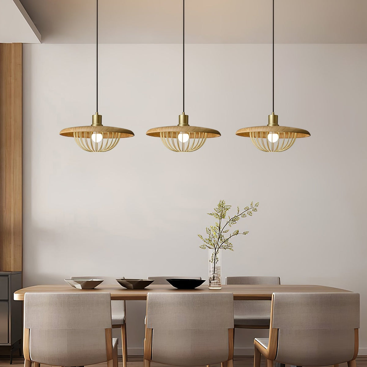 Suspension Allegro en bois et fer – vue 54