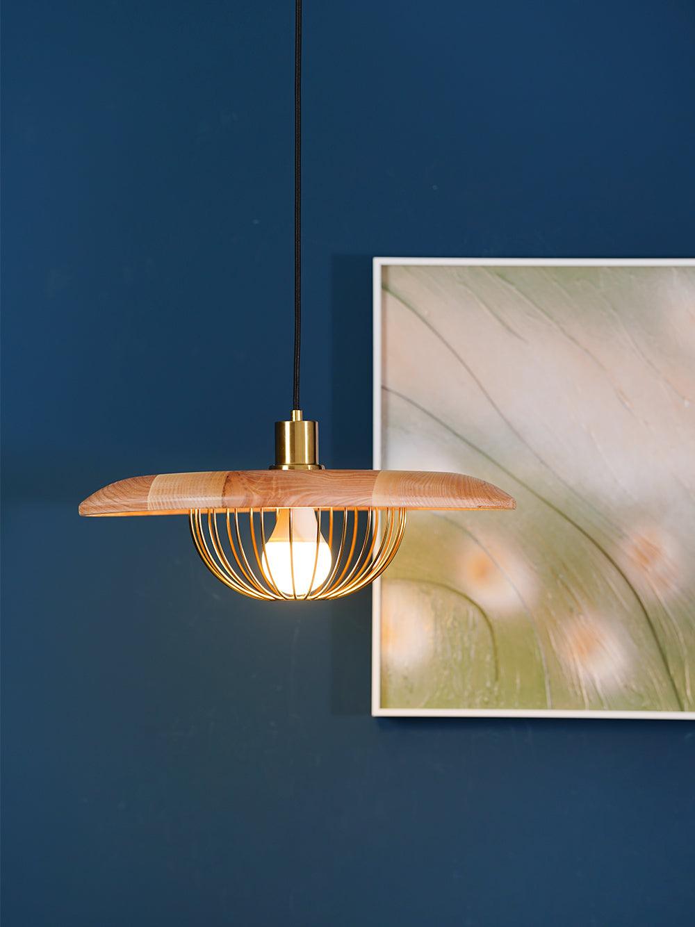 Suspension Allegro en bois et fer – vue 18