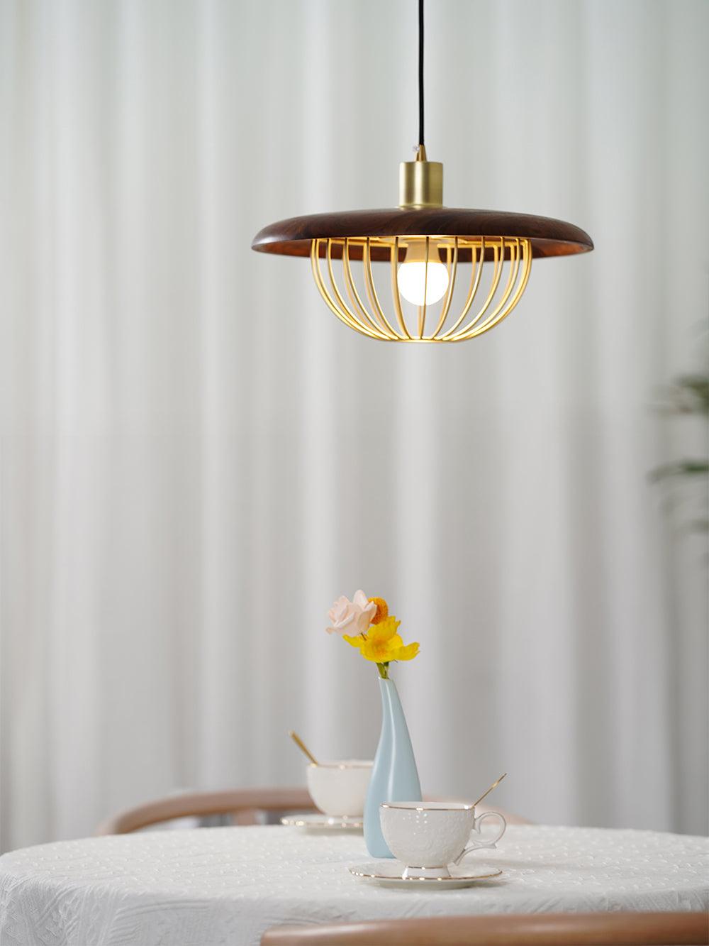 Suspension Allegro en bois et fer – vue 14