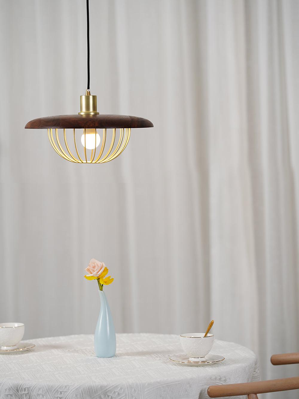 Suspension Allegro en bois et fer – vue 25