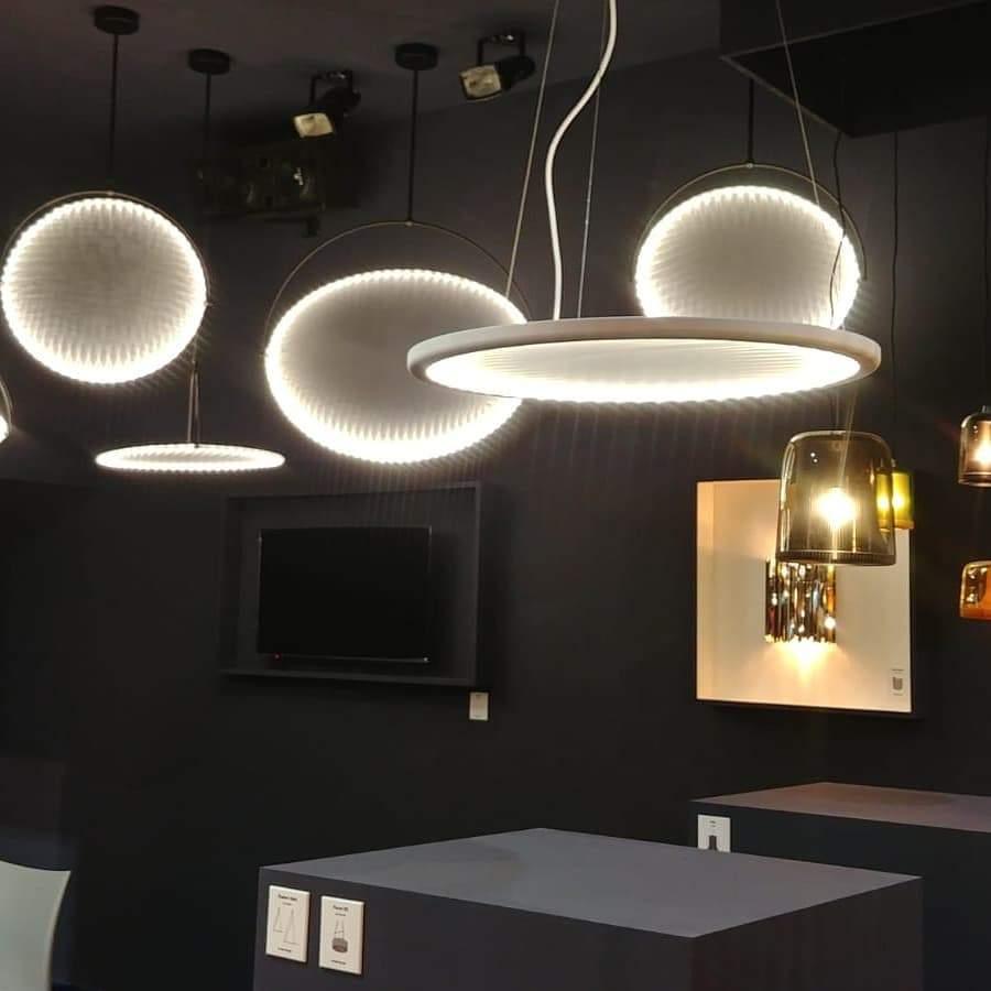 Suspension Hélios en tissu et métal – vue 22