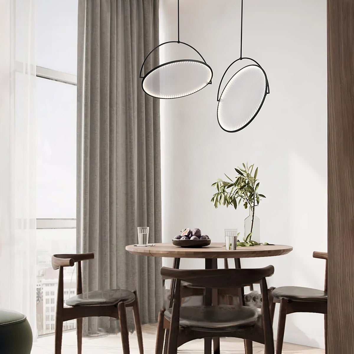 Suspension Hélios en tissu et métal – vue 13