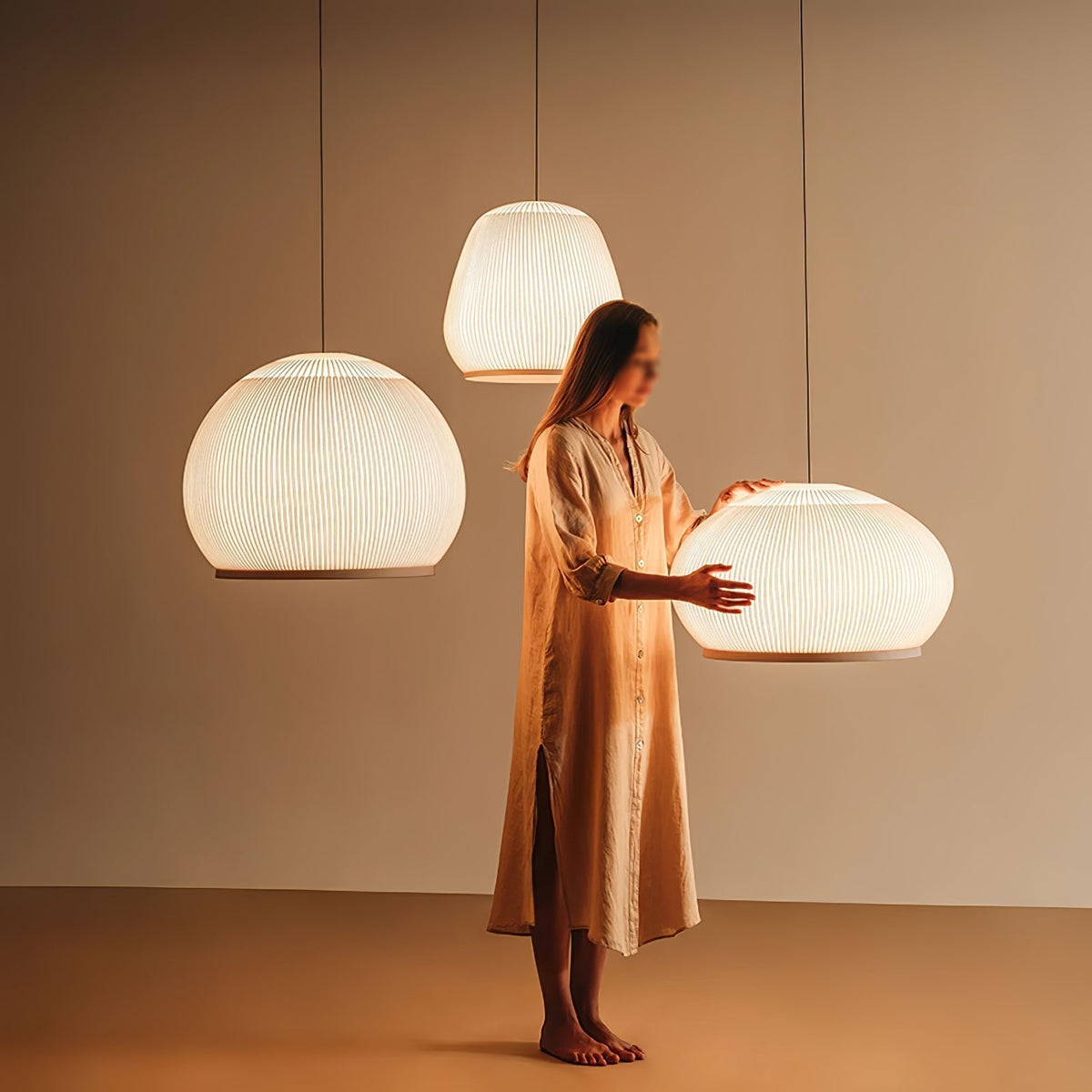 Suspension Zénith en tissu et métal – vue 15