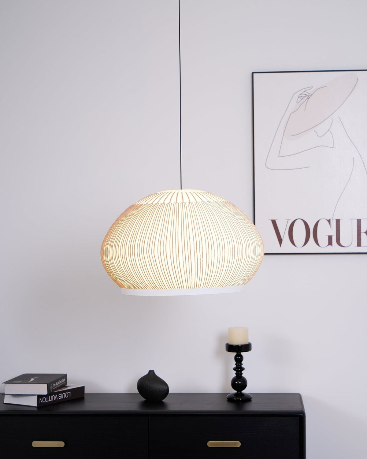 Suspension Zénith en tissu et métal – vue 60