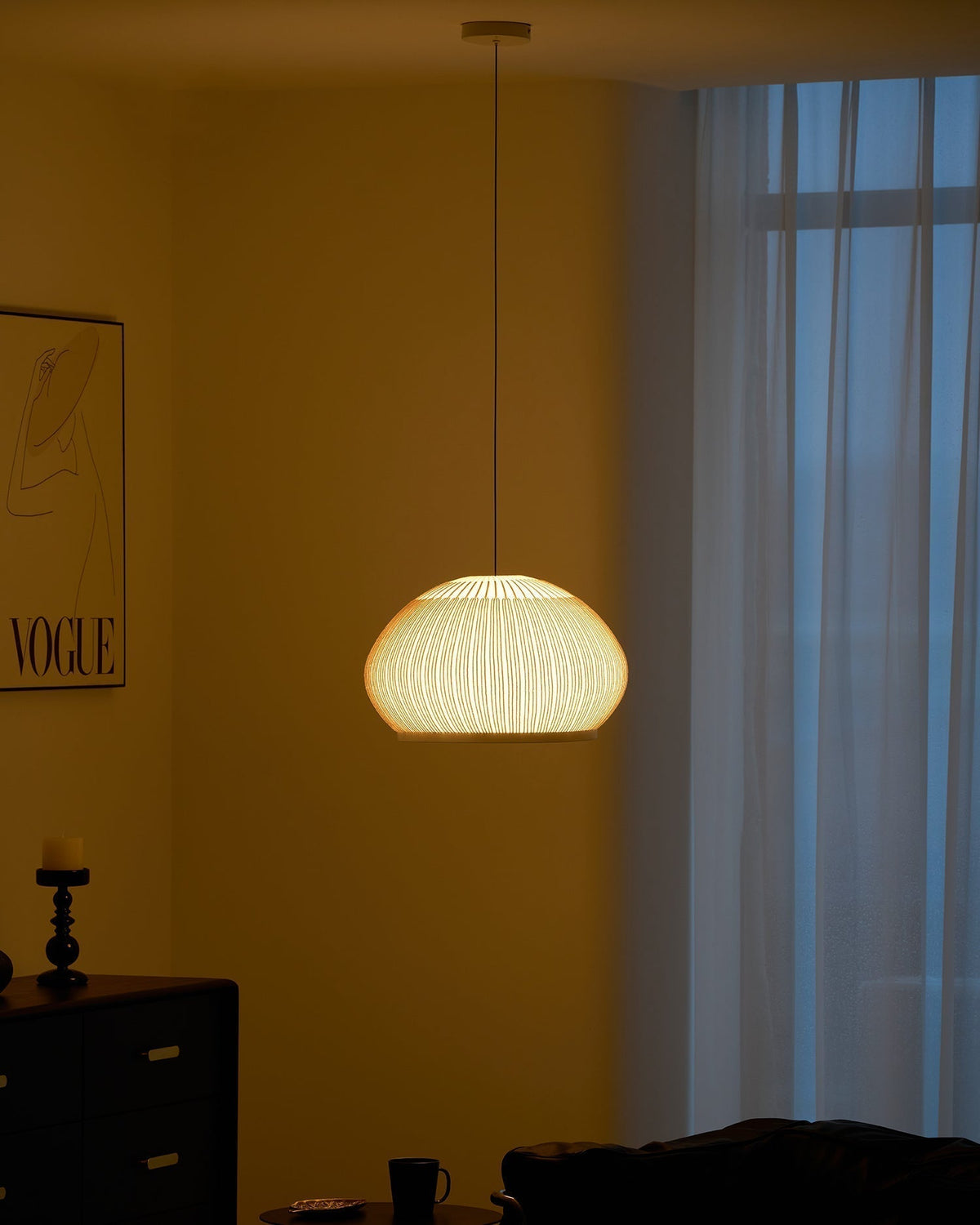 Suspension Zénith en tissu et métal – vue 62