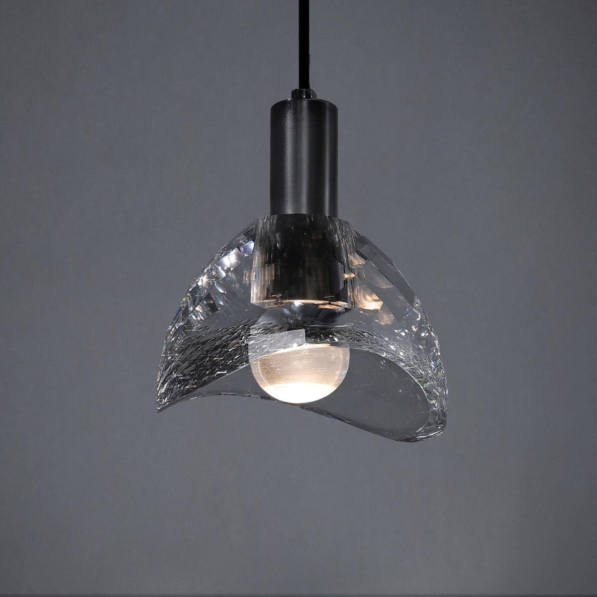 Suspension Gerbe en verre et cuivre – vue 35