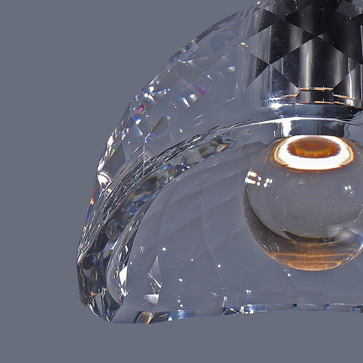 Suspension Gerbe en verre et cuivre – vue 10