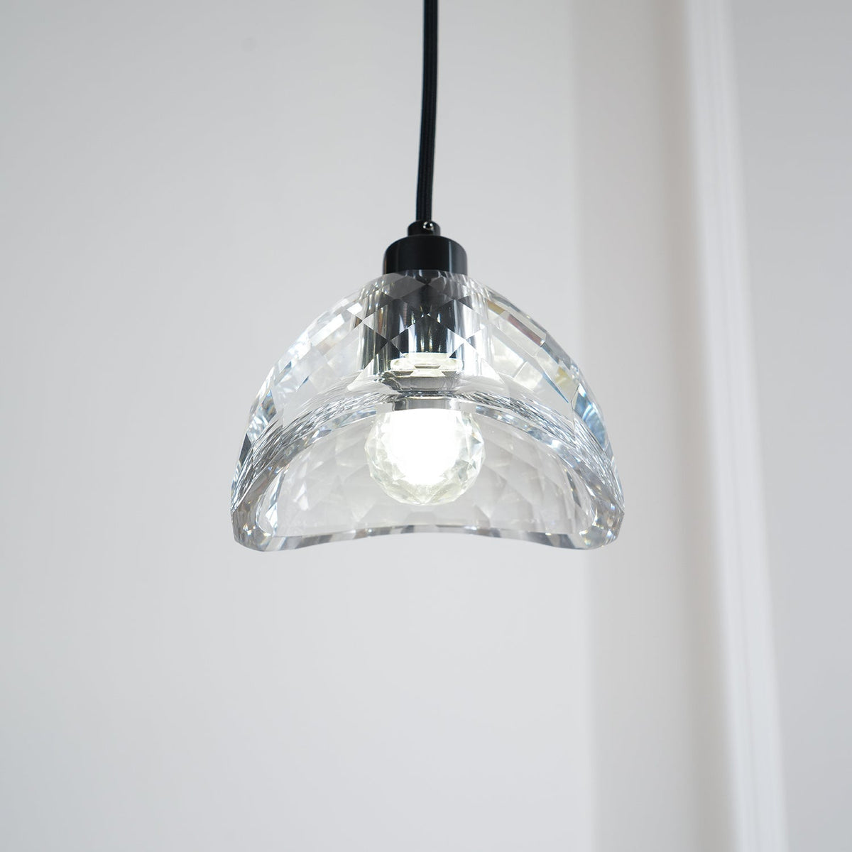 Suspension Gerbe en verre et cuivre – vue 26