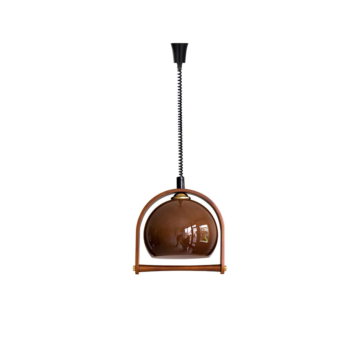 Suspension Orme en verre et bois – vue 22