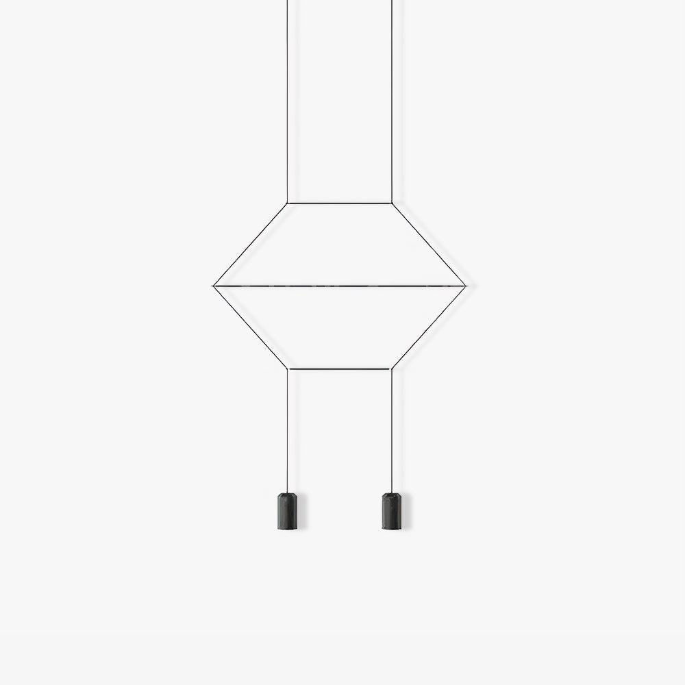 Suspension Faustine en métal – vue 25