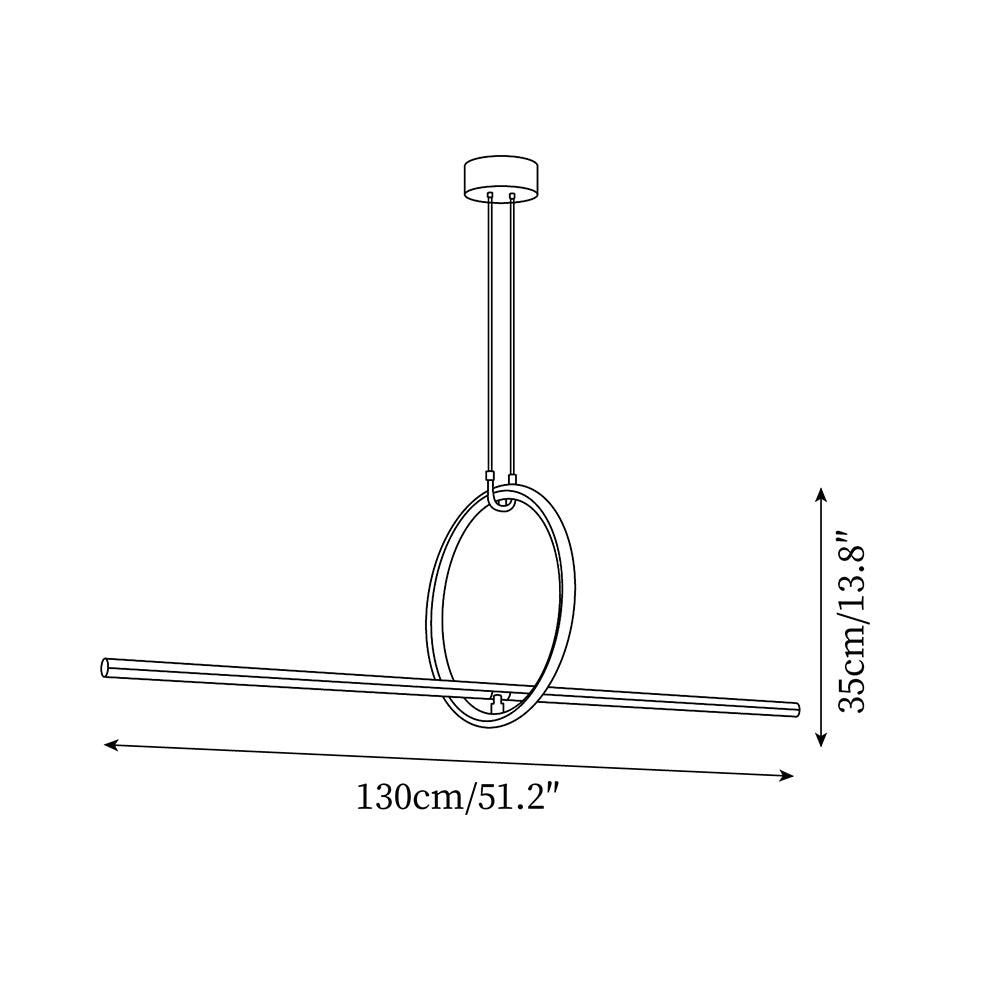 Suspension Héloïse en métal – vue 19