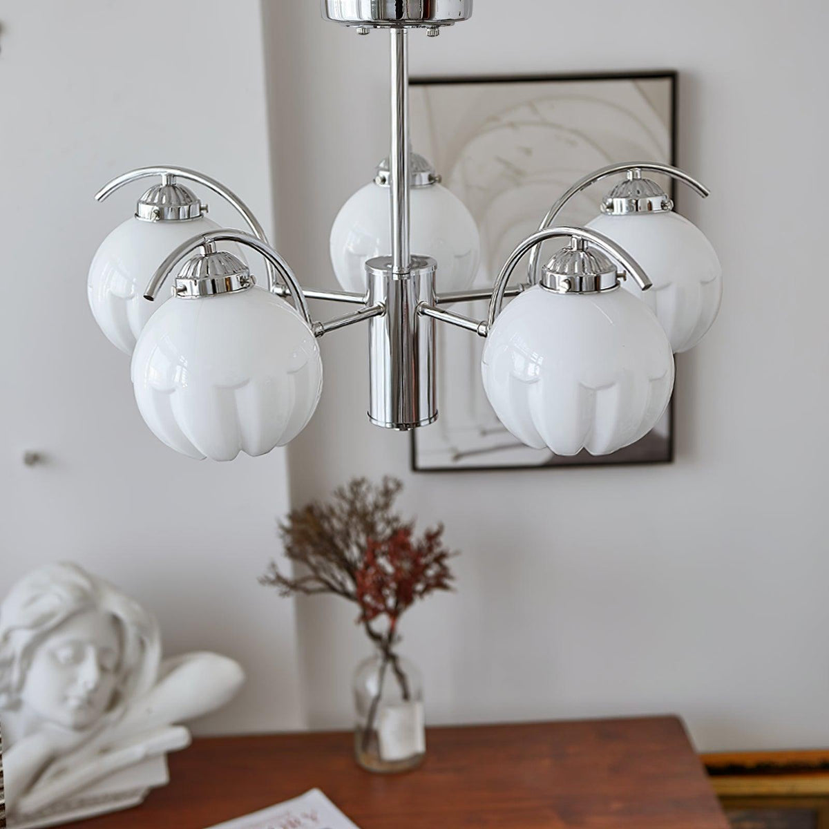 Lustre Boussole en verre et laiton – vue 33