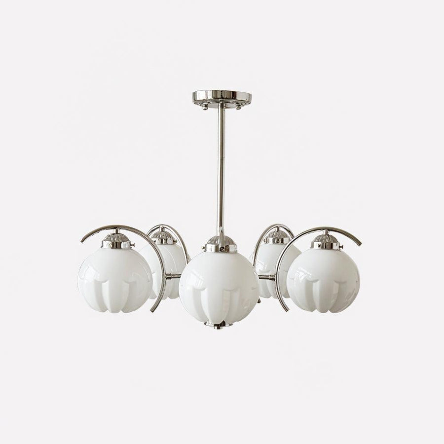 Lustre Boussole en verre et laiton – vue 3