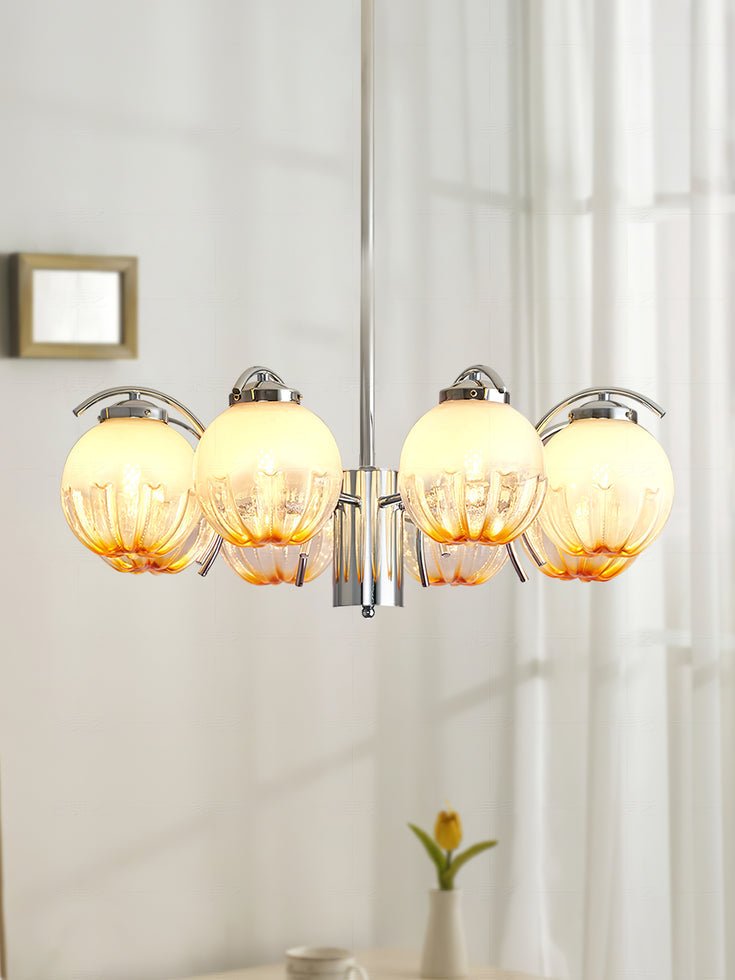 Lustre Boussole en verre et laiton – vue 19