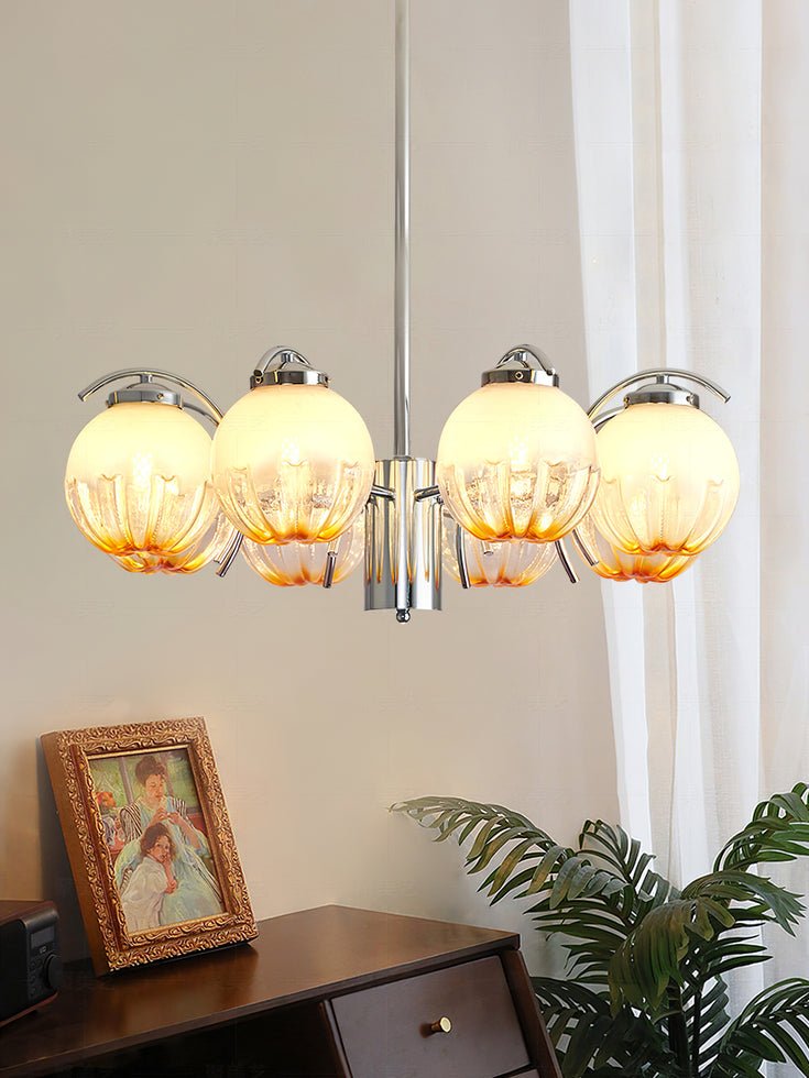 Lustre Boussole en verre et laiton – vue 10