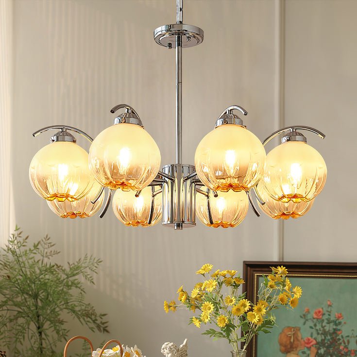 Lustre Boussole en verre et laiton – vue 4