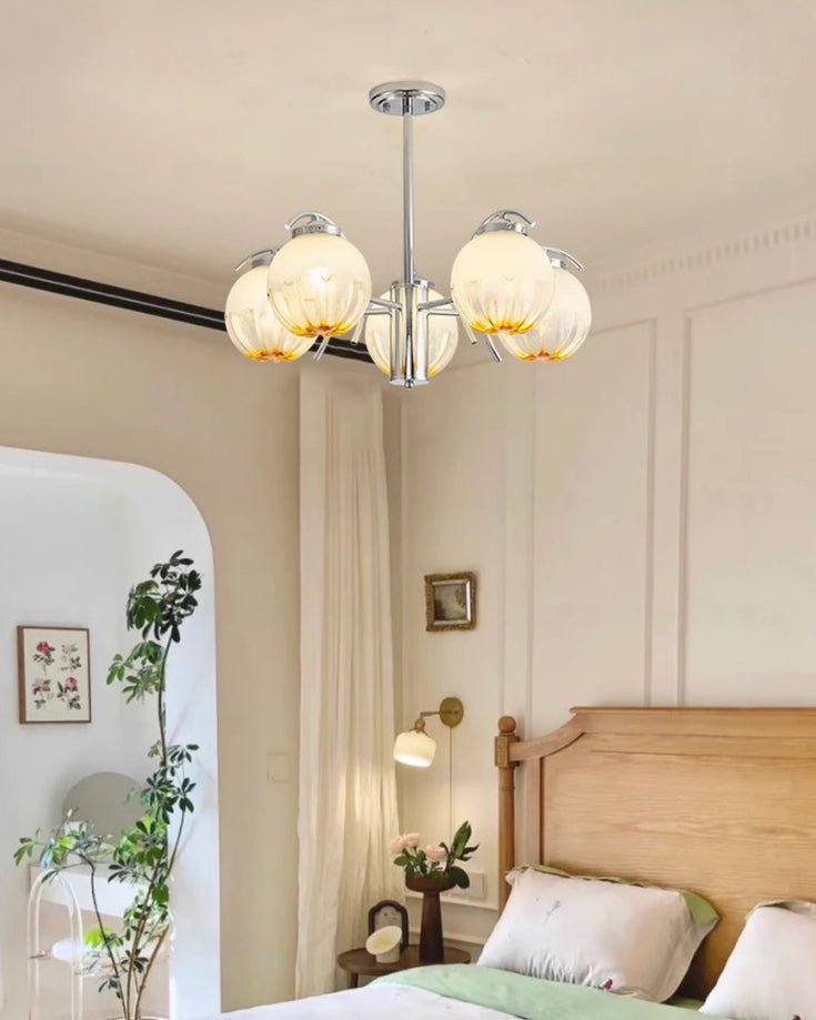 Lustre Boussole en verre et laiton – vue 13