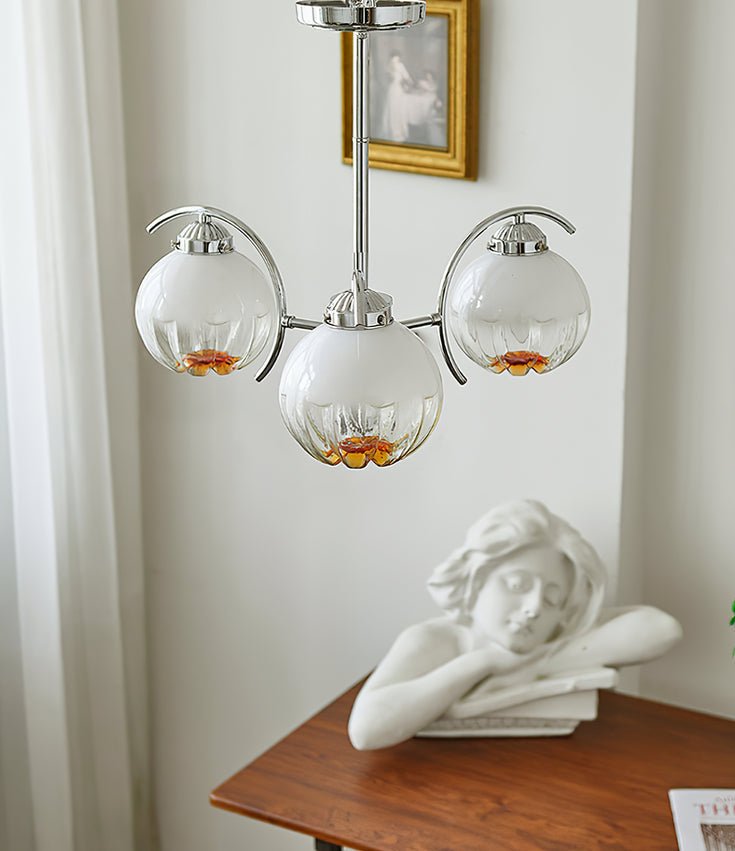 Lustre Boussole en verre et laiton – vue 14