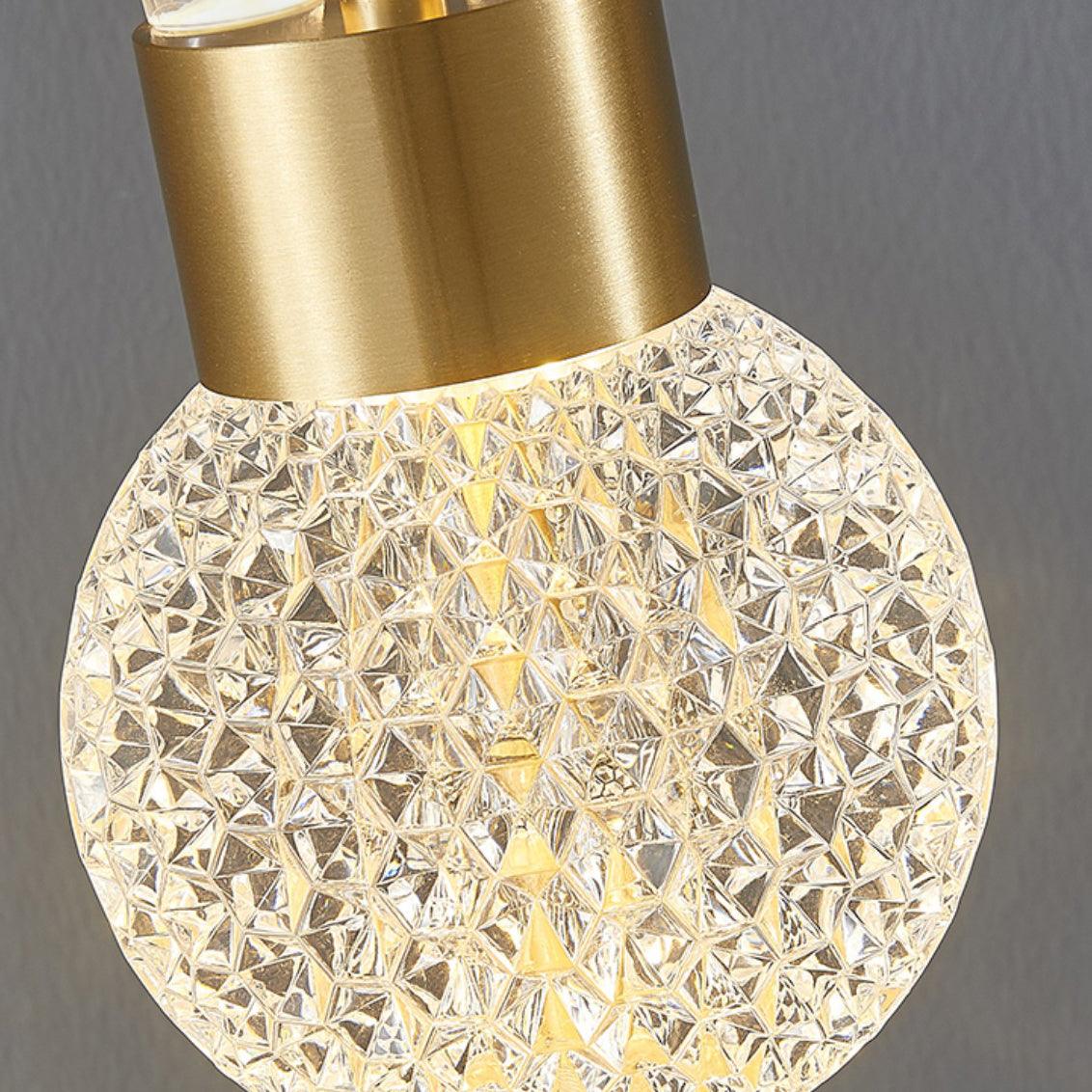 Suspension Constance en aluminium et cristal – vue 8
